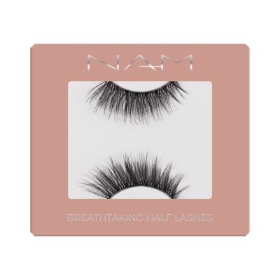 NAM Wydłużające i zagęszczające poł&oacute;wki rzęs Breathtaking Half Lashes