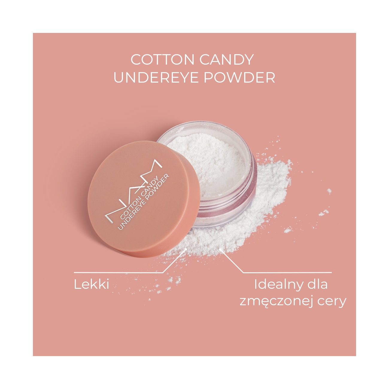 NAM Rozświetlający puder pod oczy Cotton Candy Undereye Powder