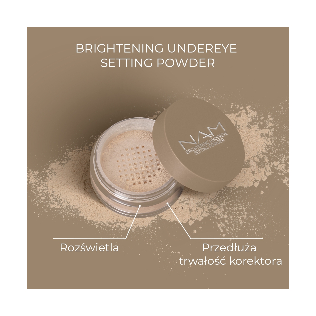 NAM Rozświetlający puder pod oczy Brightening Undereye Setting Powder