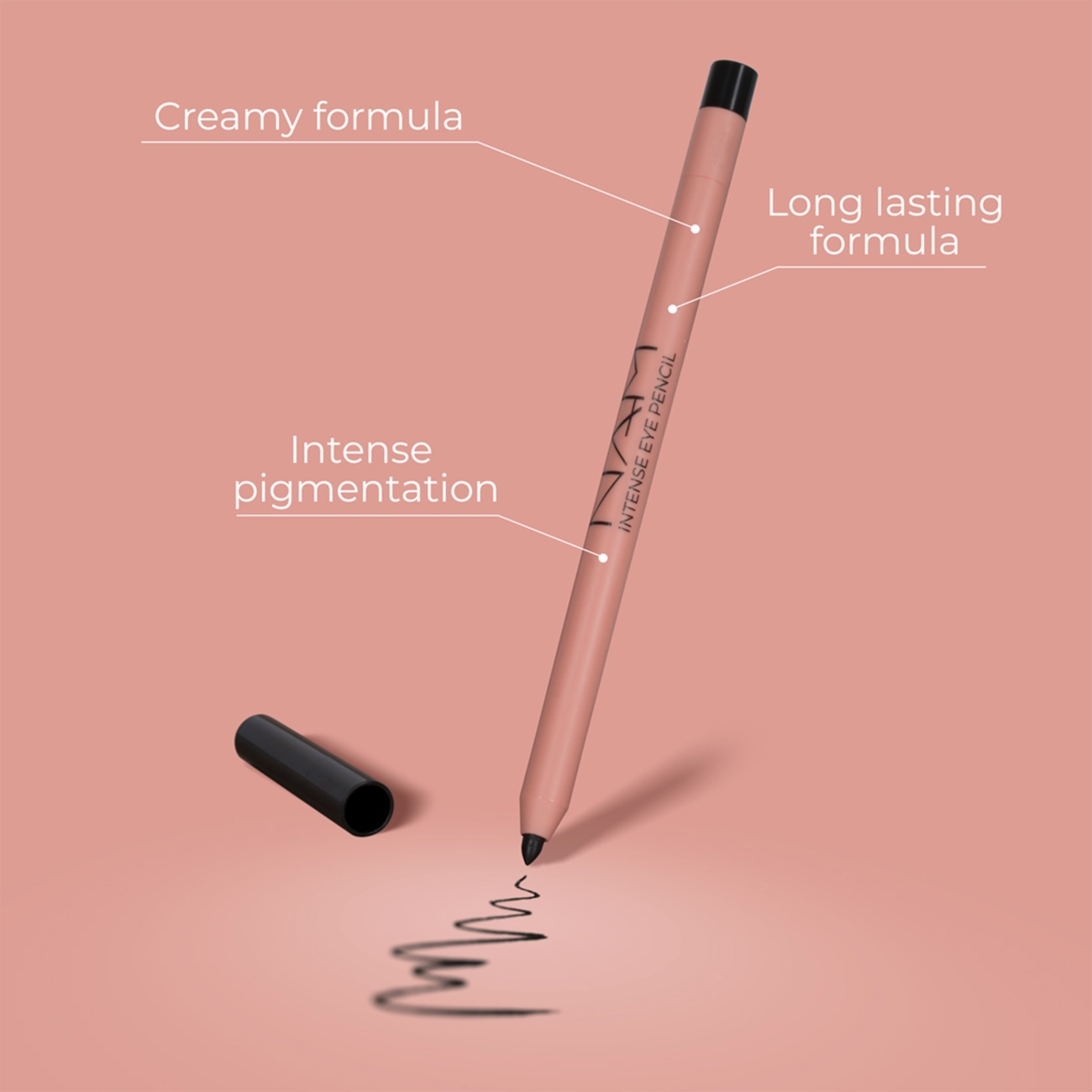 NAM Intensywna i miękka kredka do oczu Intense Eye Pencil