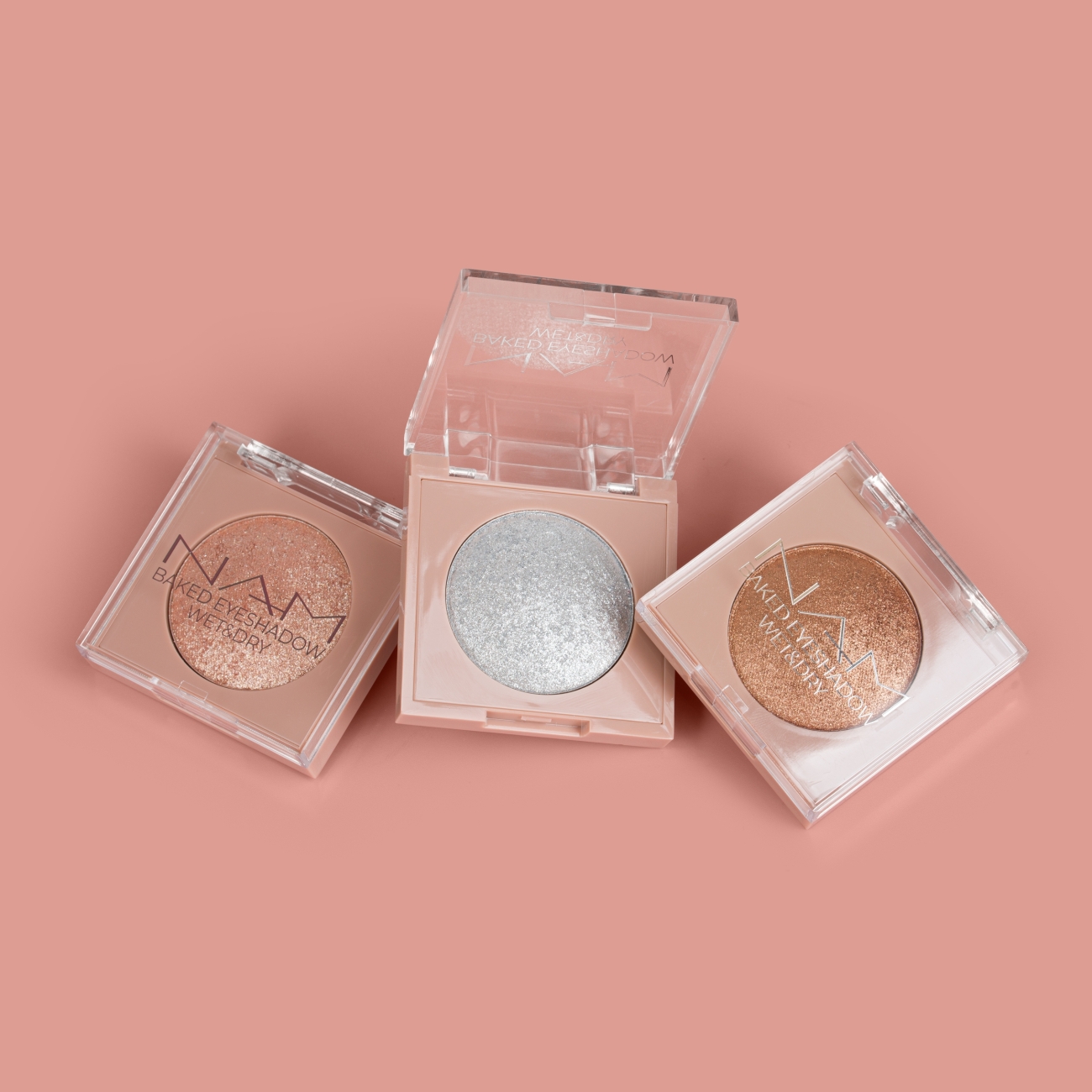 NAM Wypiekane iskrzące cienie do powiek Baked Eyeshadow Wet & Dry
