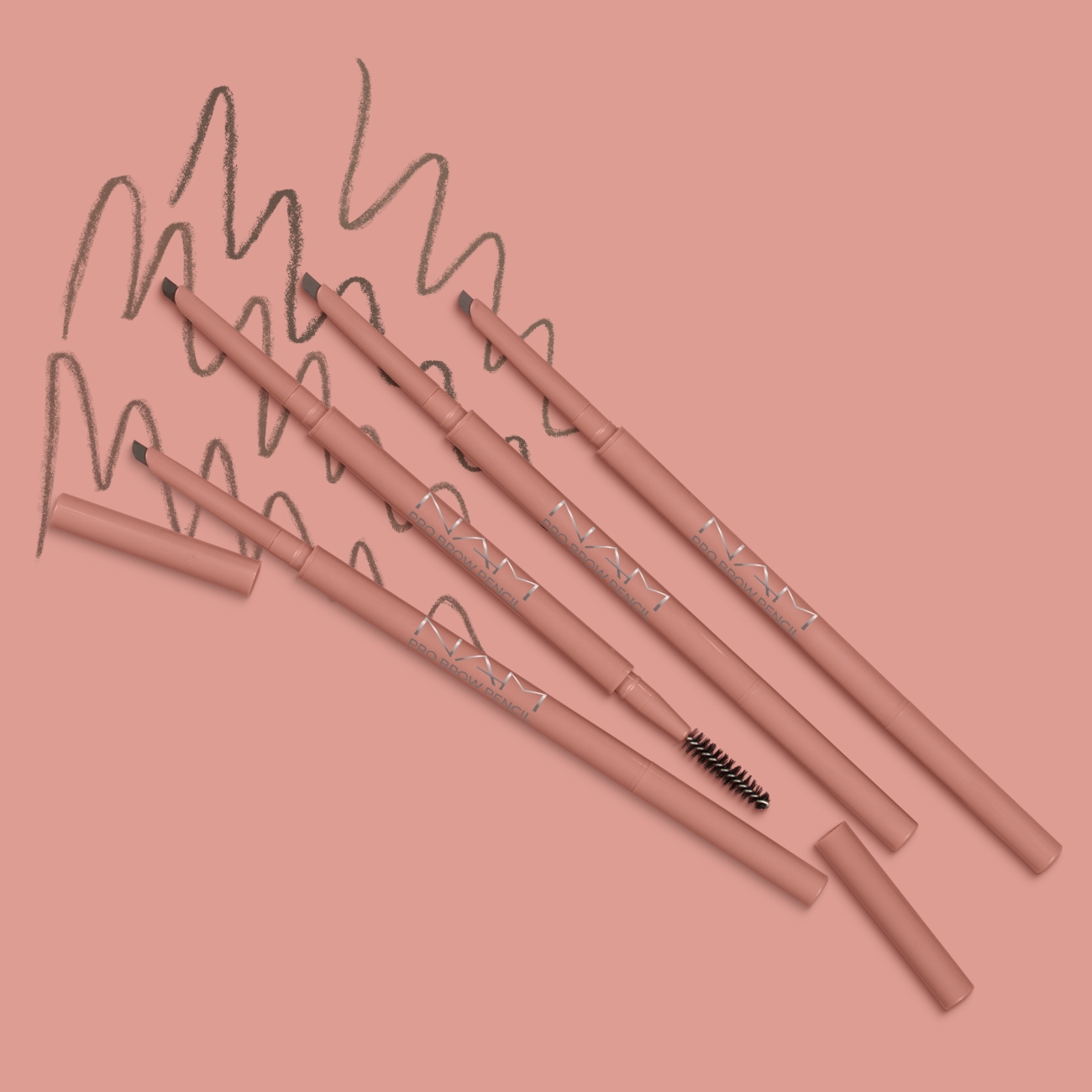 NAM Precyzyjna kredka do brwi z wbudowaną szczoteczką Pro Brow Pencil