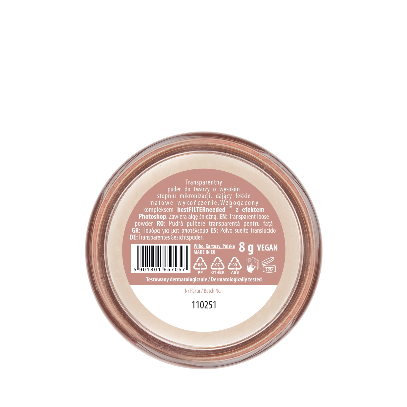 NAM Transparentny puder utrwalający Setting Translucent Powder