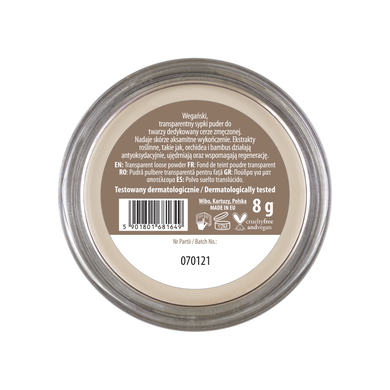 NAM Aksamitny, transparentny puder Smart Velvet Powder