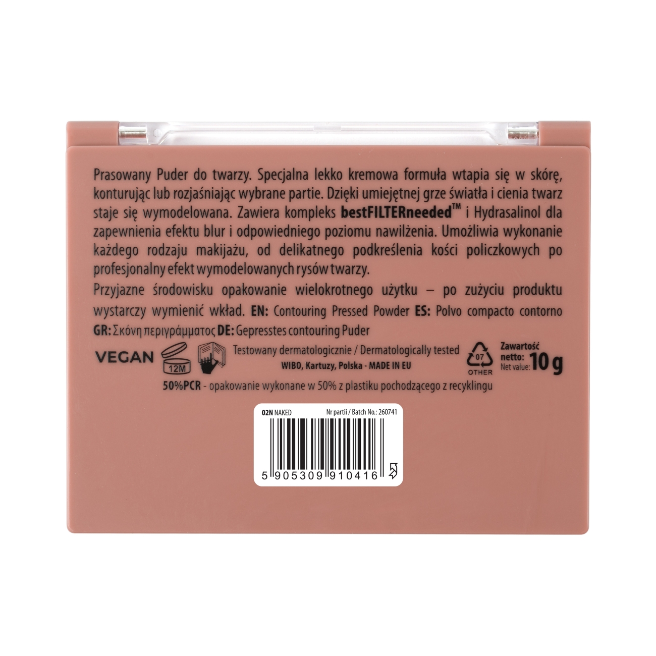 NAM Aksamitny puder do konturowania twarzy NEW CONTOURING PRESSED POWDER