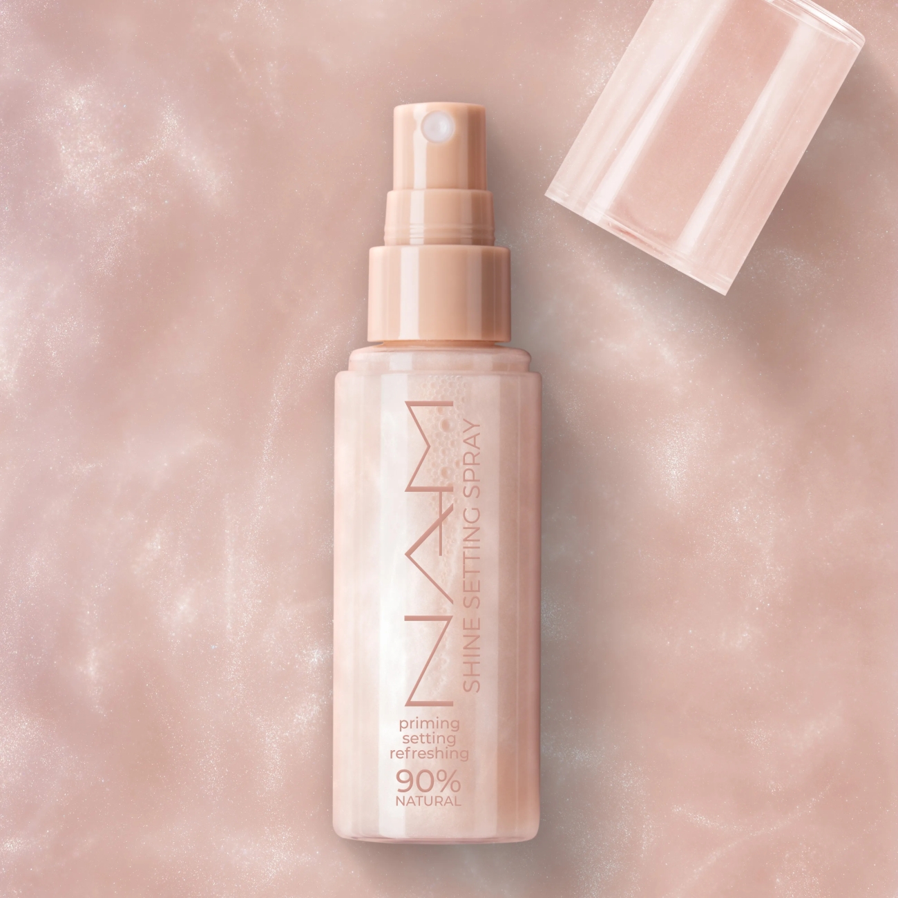 NAM Rozświetlająca mgiełka utrwalająca makijaż Shine Setting Spray