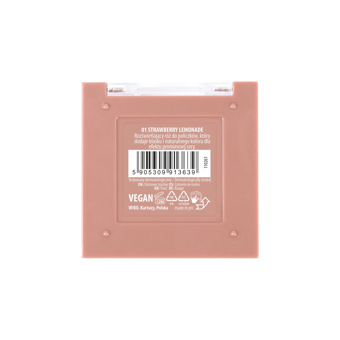 NAM Rozświetlający r&oacute;ż do policzk&oacute;w Shimmer Blusher